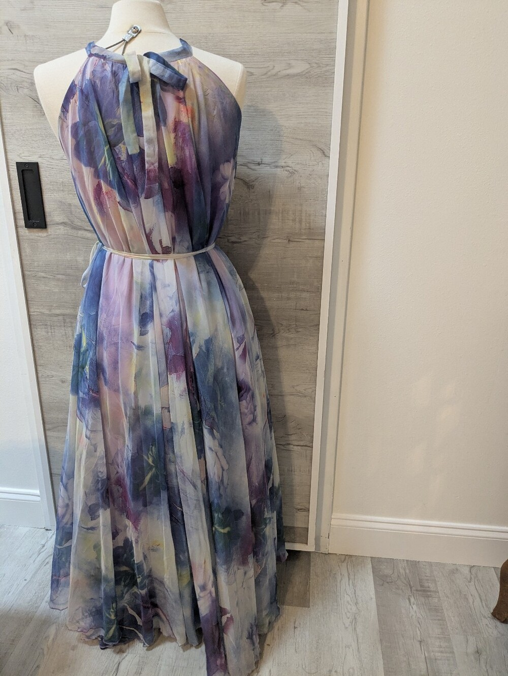 Chicwish Ethereal Lavender Watercolor Maxi Dress - Picture 4 of 7